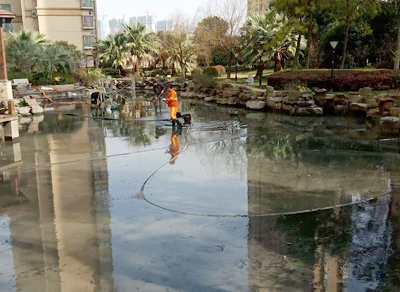 随县景观池淤泥清理